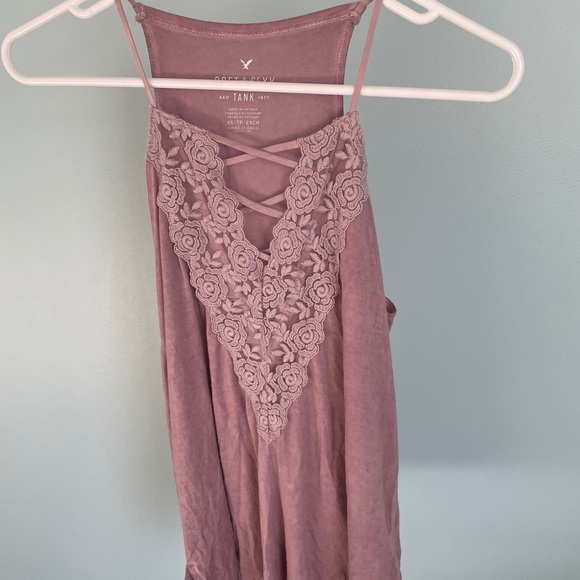 American Eagle Soft & Sexy Lace Up RARE ROSE COLOR - Picture 2 of 4